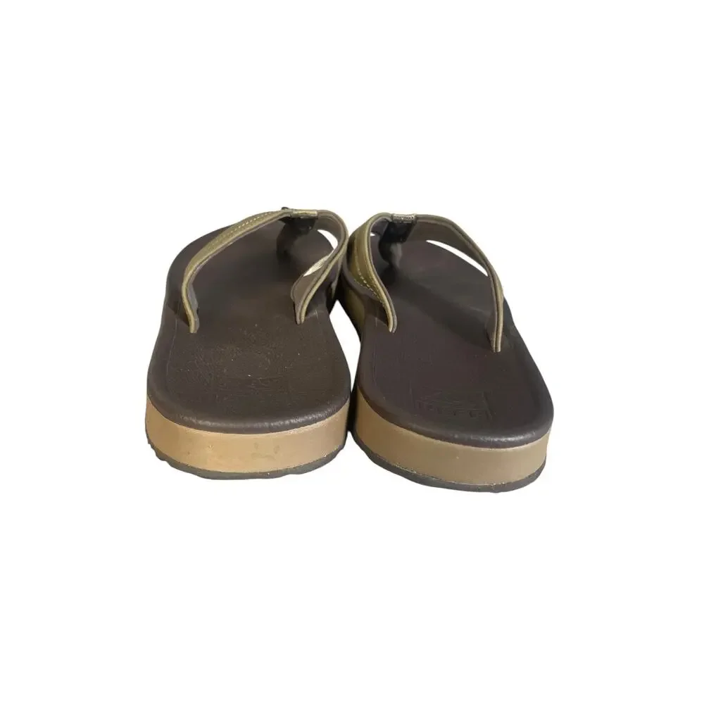 Reef Men’s Journeyer Brown Cushion Flip Flop Sandals Size-10